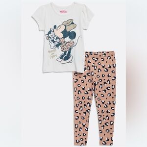 Disney Minnie & Figaro T-Shirt & Leggings Set SZ-3T NWT